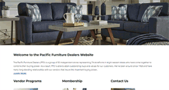 Desktop Screenshot of pacificfurnituredealers.com
